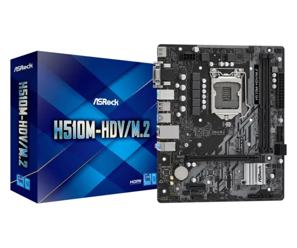 ASRock H510M-HDV/M.2 10th and 11th Gen Micro ATX Motherboard