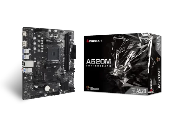 BIOSTAR A520MT DDR4 AMD AM4 Micro ATX Motherboard