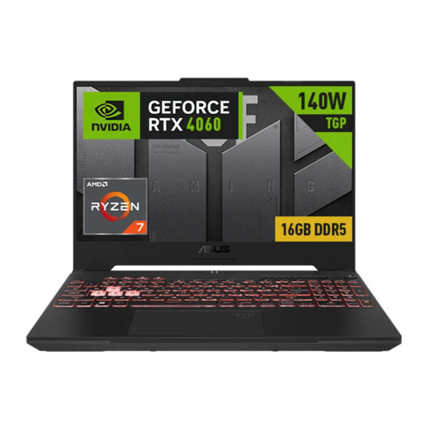 Asus TUF A15 FA507NVR-LP099 Ryzen 7 7435HS RTX 4060 8GB Graphics 15.6 inch Full HD Gaming Laptop