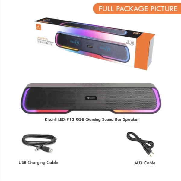 KISONLI LED-913 RGB Bluetooth Speaker