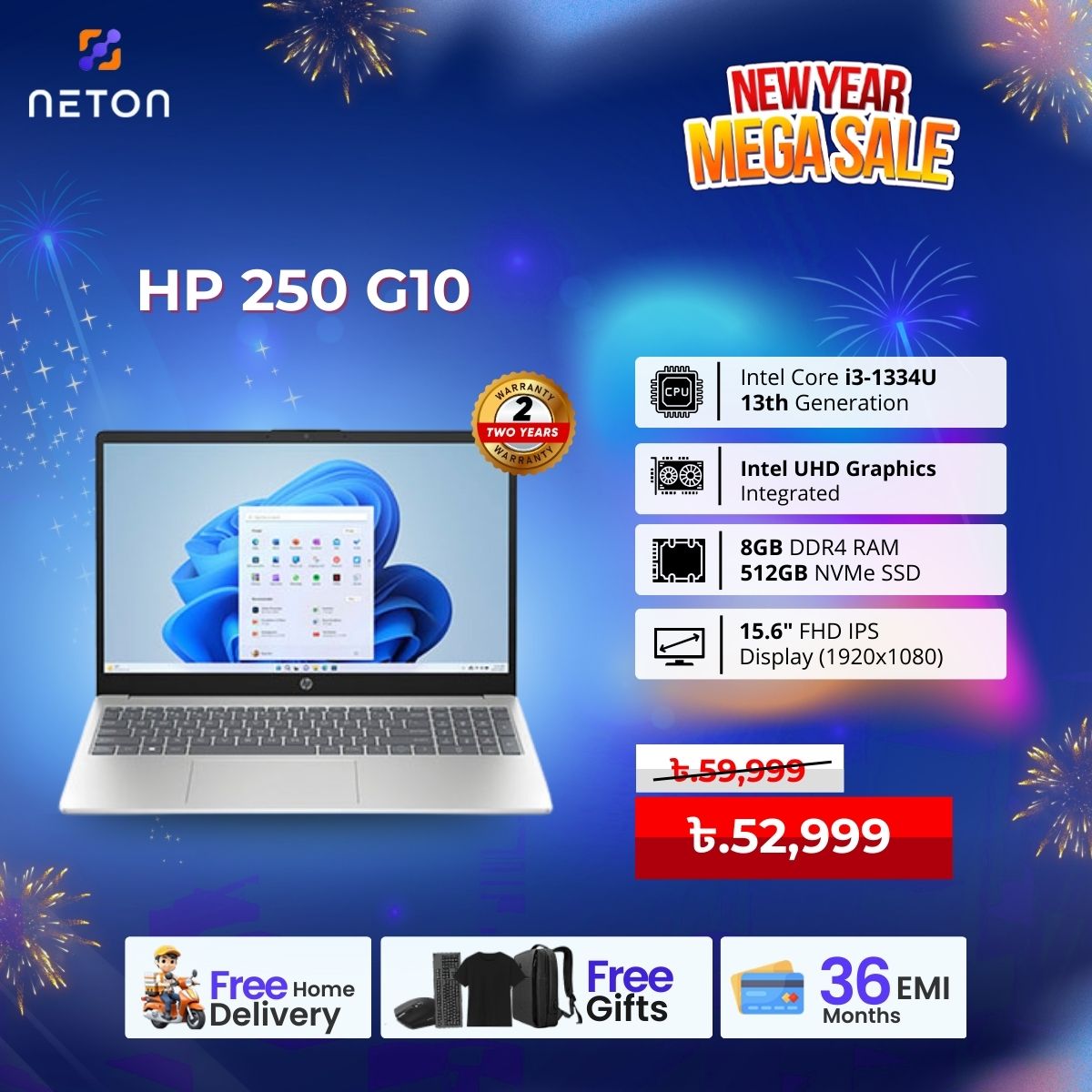 HP 250 G10 i3