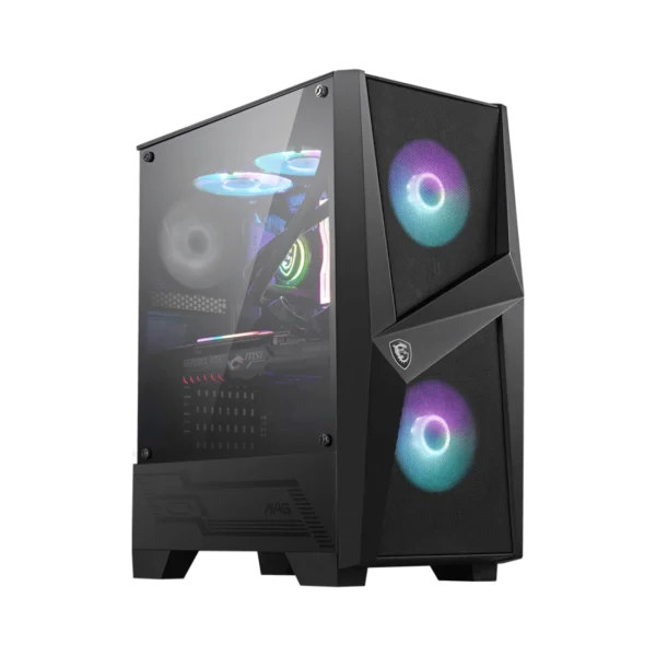 MSI MAG FORGE 100R TG Mid Tower ARGB Chassis Black