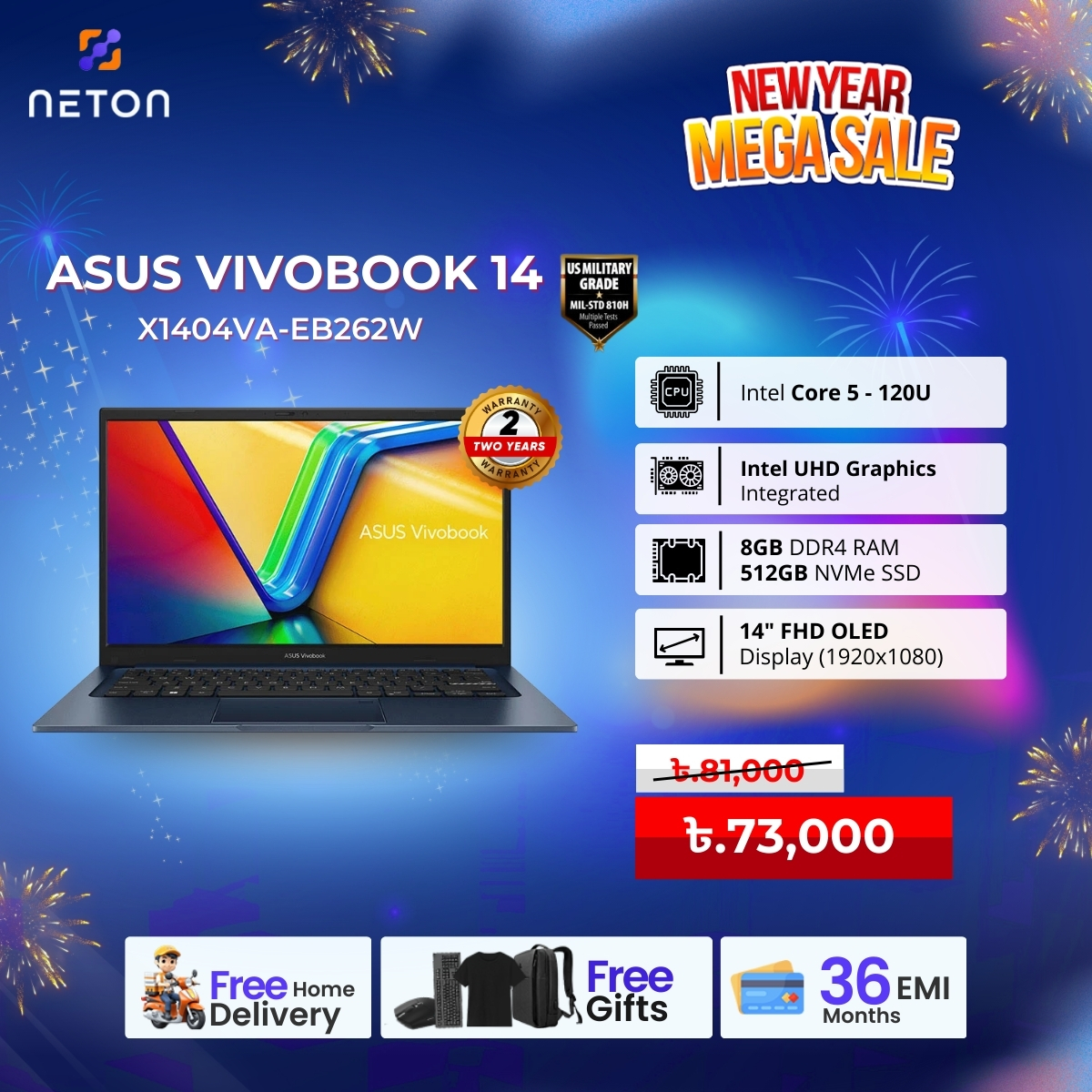 ASUS Vivobook 14 X1404VA-EB262W