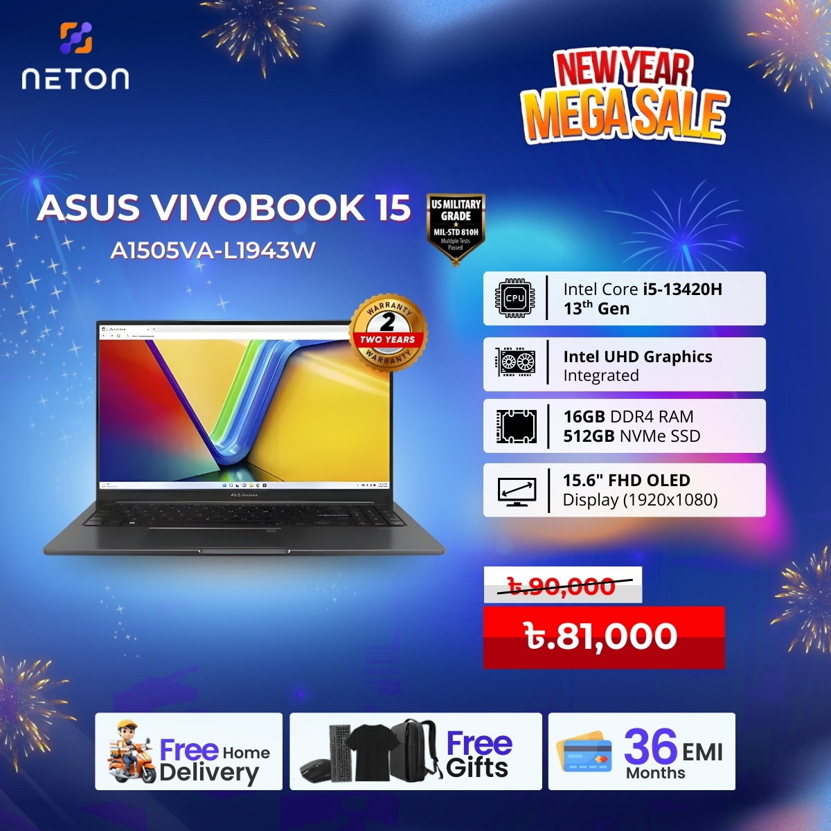 ASUS Vivobook 15 OLED A1505VA-L1943W