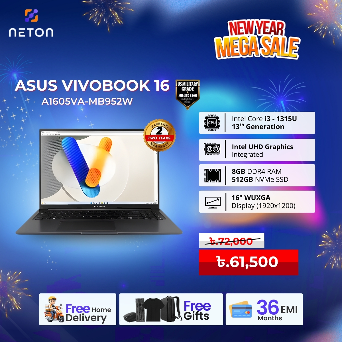 ASUS Vivobook 16 A1605VA-MB952W